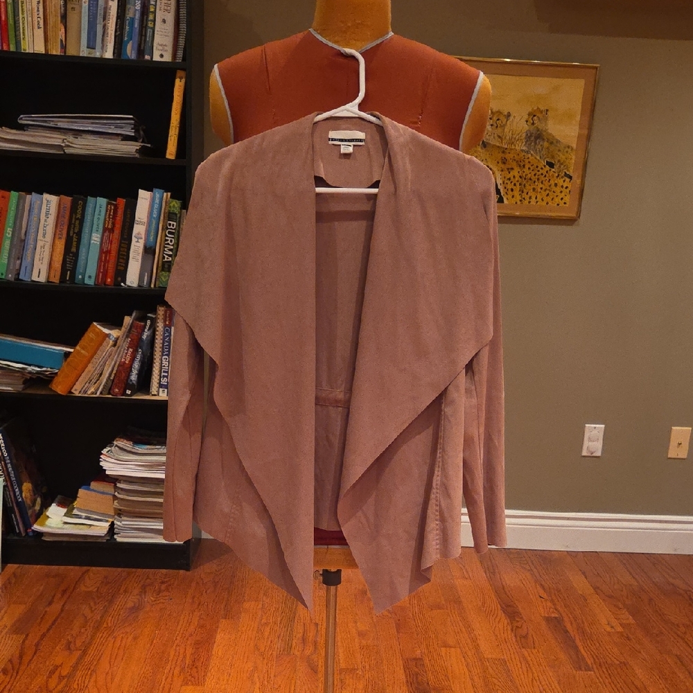 Jules & Leopold Mauve Draped Cardigan